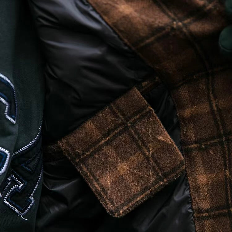 ダイヤ チェック柄 ダウンシャツジャケット（2Colors）251052