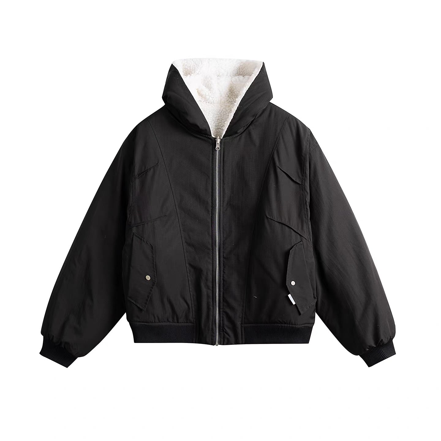 リバーシブル フード付ボアジャケット（2Colors）251053