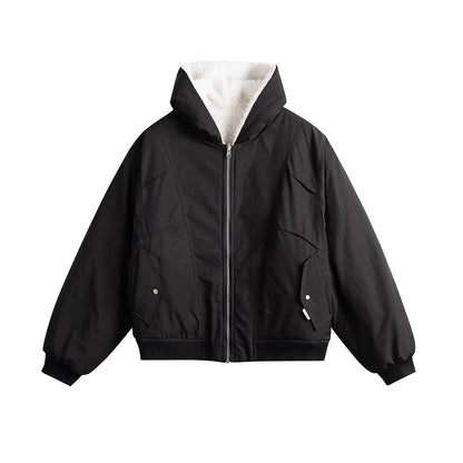 リバーシブル フード付ボアジャケット（2Colors）251053