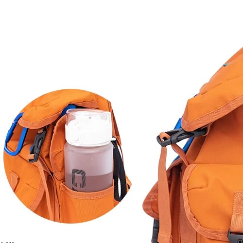 カラビナ付 マルチポケット バックパック（2Colors）250897