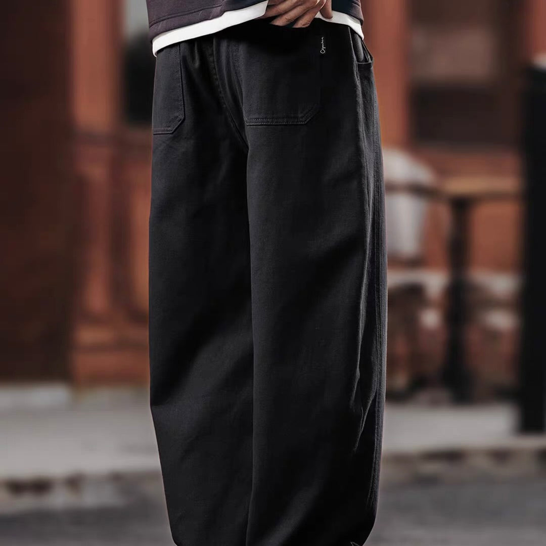 ワイドテーパード カジュアルパンツ（4Colors）260104