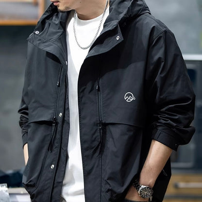 防風 フード付カジュアルジャケット（3Colors）251022