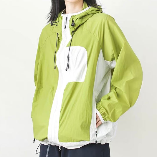 ワンポイントカラー フード付ライトジャケット（3Colors）260262