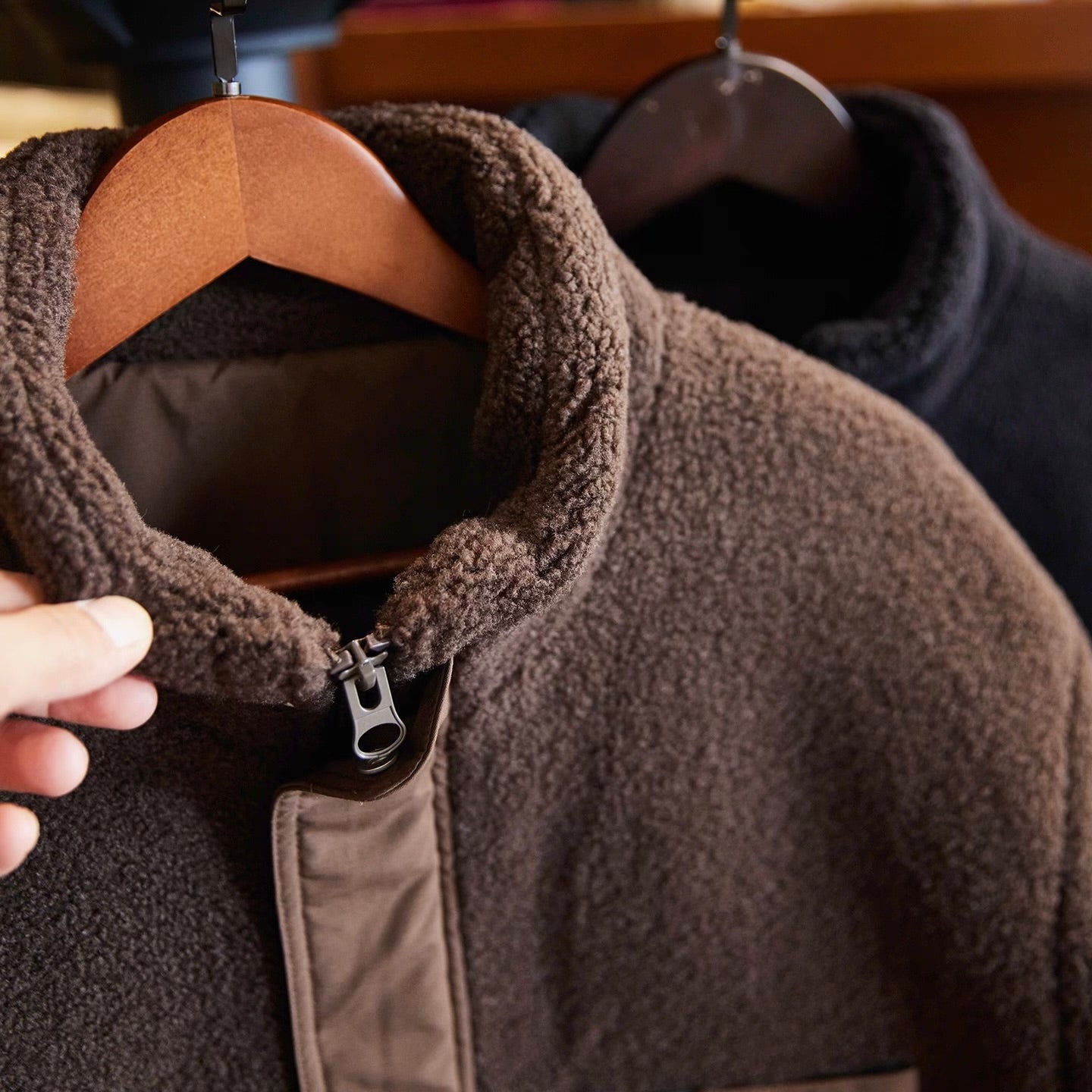 異素材MIX スタンドカラー ワークジャケット（2Colors）250931