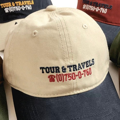 刺繍 バイカラー キャップ（5Colors）260093