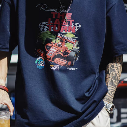 レトロ レーシングプリントTシャツ（1Color）260568