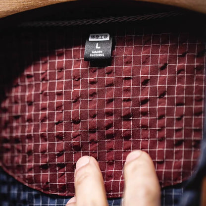 チェック ハーフジップ ライトジャケット（1Color）260197