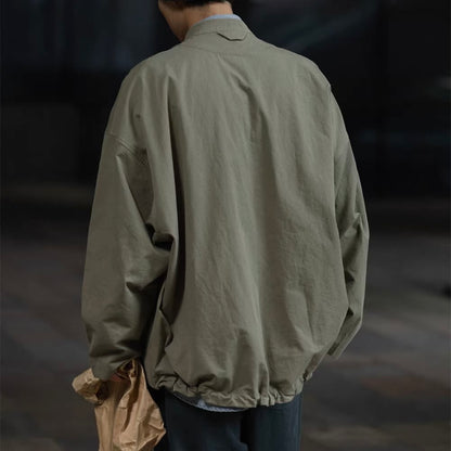 スタンドカラー シンプル スプリングジャケット（2Colors）260194