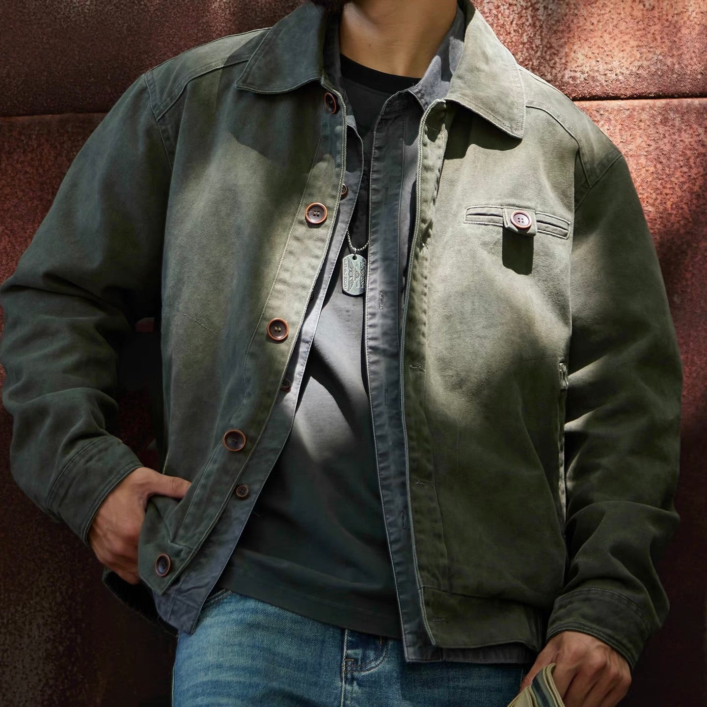 レトロ ウォッシュド ワークジャケット（1Color）250907