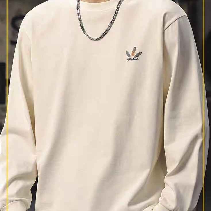 サークル 羽モチーフ 長袖Tシャツ（3Colors）250788