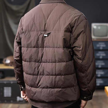 襟付き ダイヤ型 ダウンジャケット（3Colors）250928