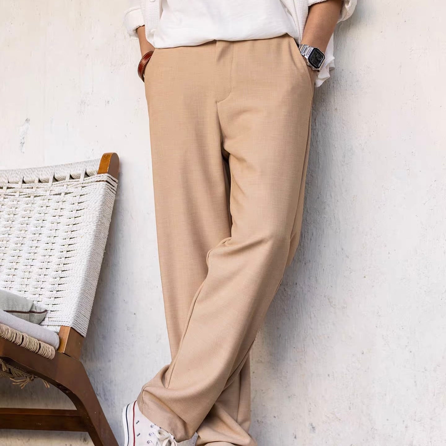リラックス ストレート カジュアルパンツ（3Colors）260103
