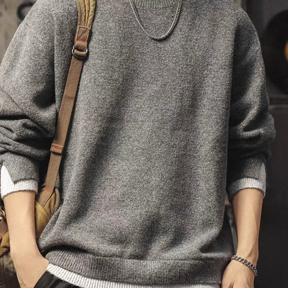 フェイクレイヤード ニットプルオーバー（2Colors）251039