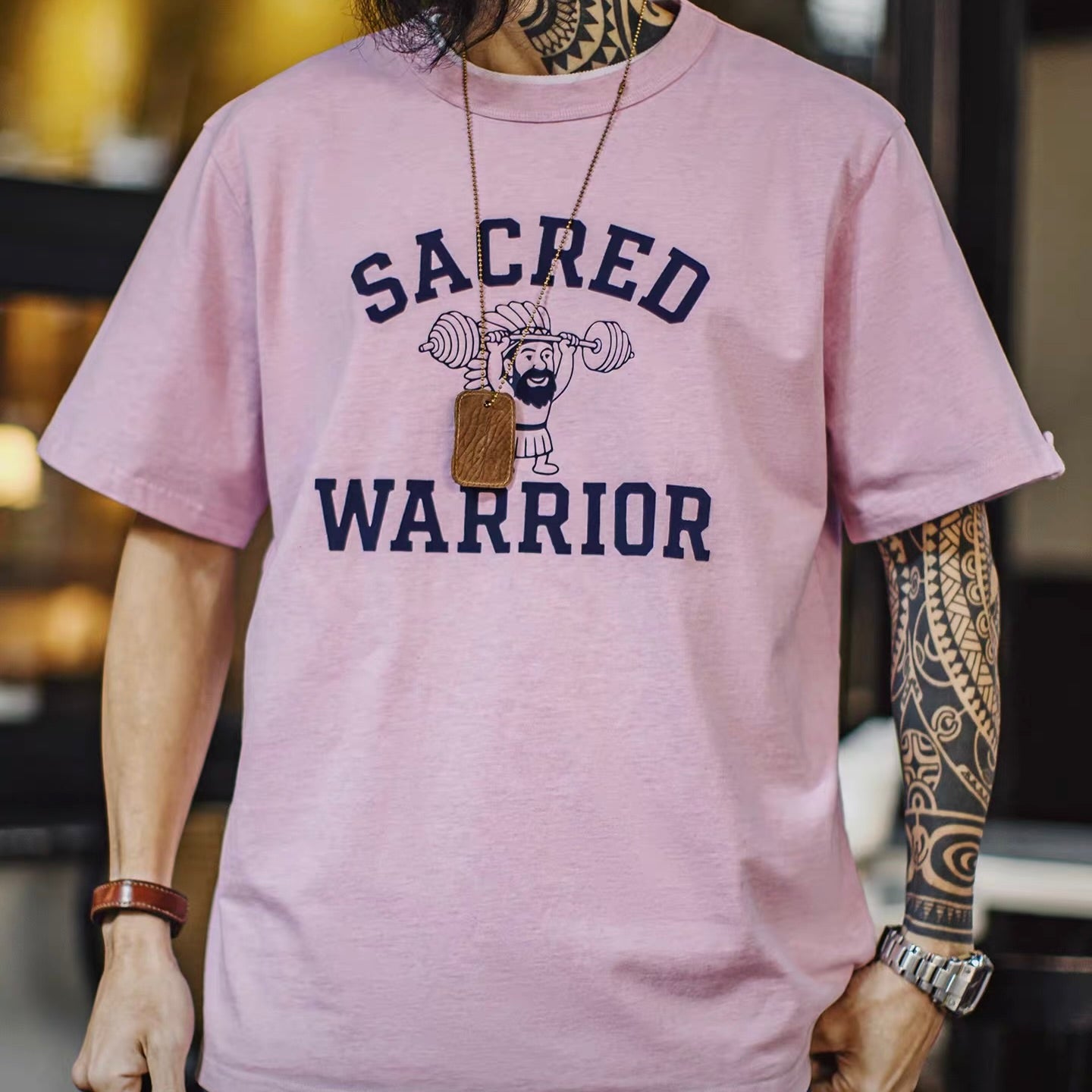 レトロプリント ドロップショルダーTシャツ（2Colors）260279