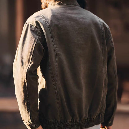 ハイウォッシュ スタンドカラー ジャケット（1Color）260105