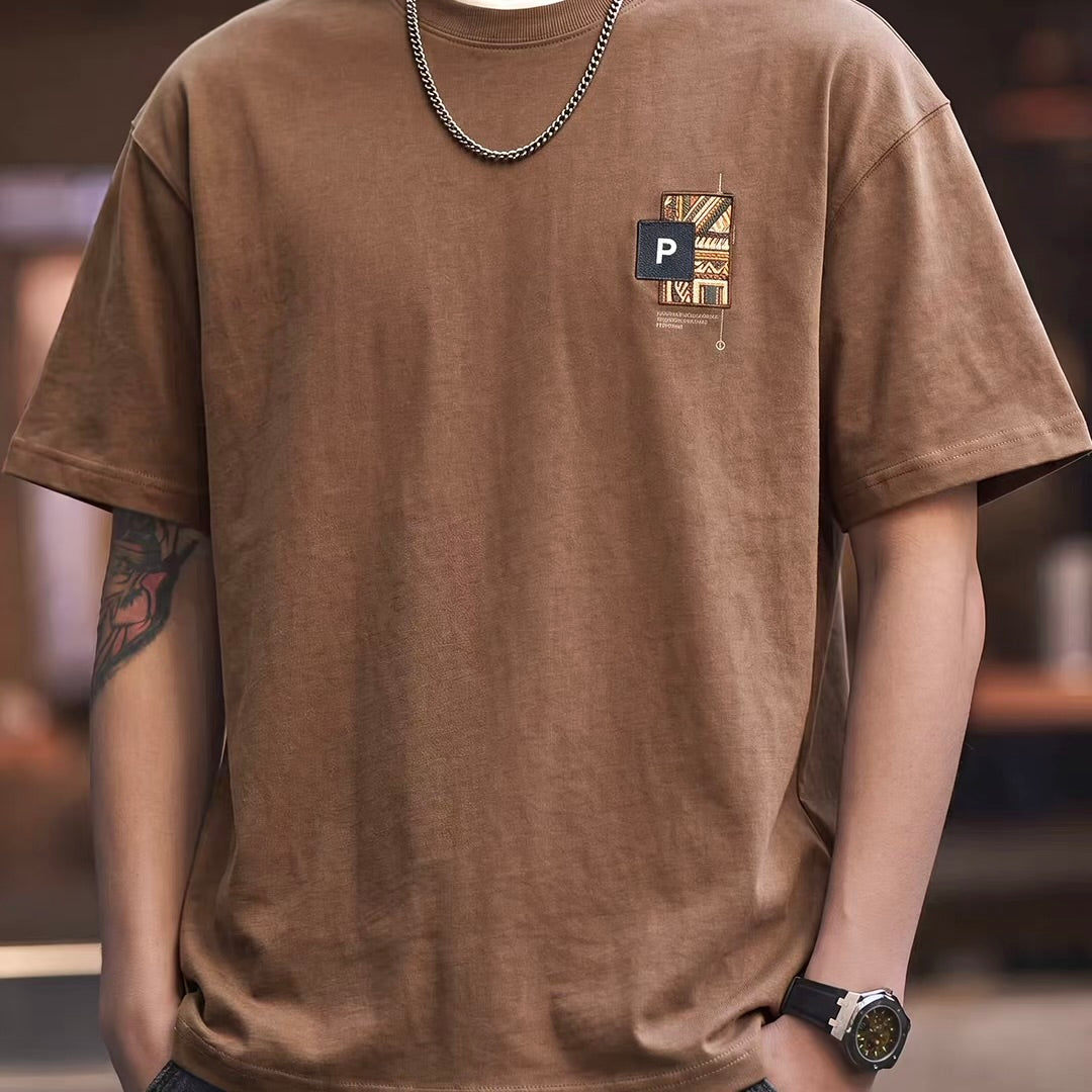 エスニックプリント 半袖Tシャツ（2Colors）260529