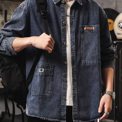 レトロ ウォッシュドデニムシャツ（3Colors）260069