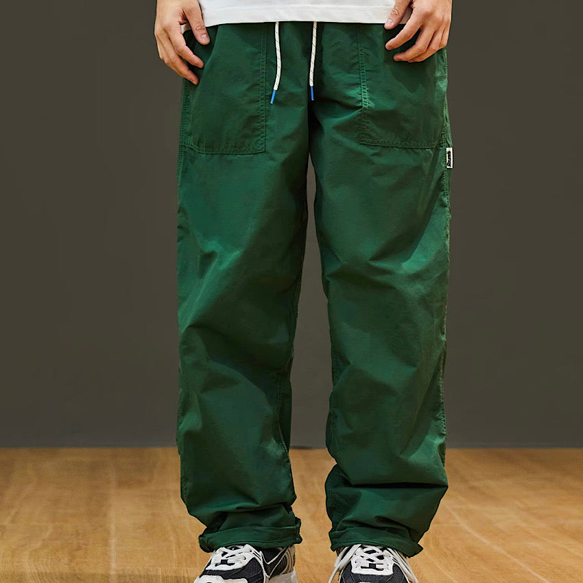 裾ドローコード スポーツ カジュアルパンツ（6Colors）250324