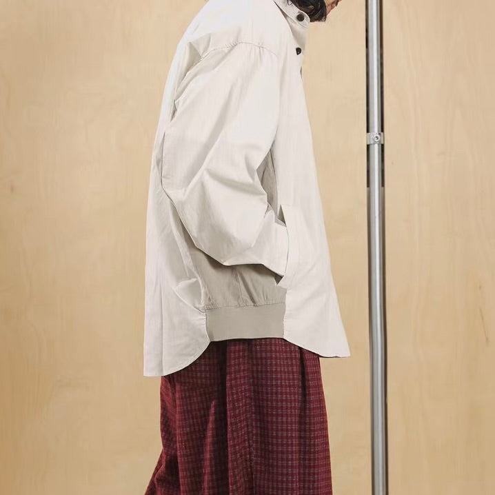 ルーズ アクセントカラー デザインシャツ（2Colors）260158