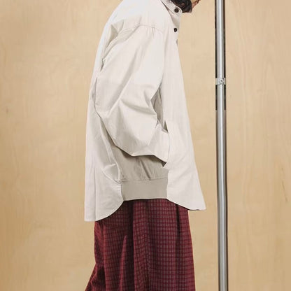 ルーズ アクセントカラー デザインシャツ（2Colors）260158