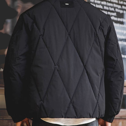 ダイヤ型 スタンドカラー ダウンジャケット（3Colors）251064