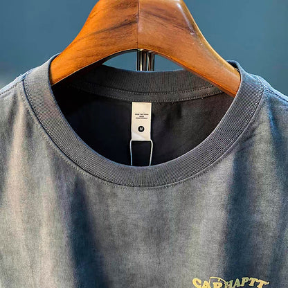 バックプリント ウォッシュド ノースリーブTシャツ（4Colors）250550