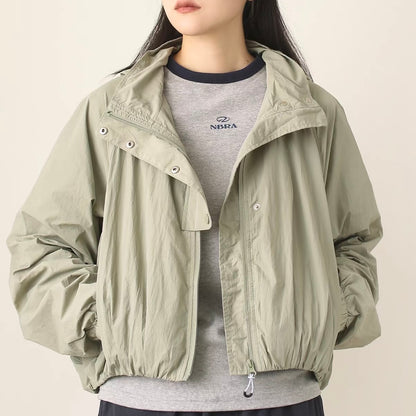 軽量 フード付ショートジャケット（2Colors）260744