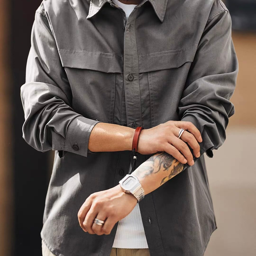 ウォッシュド デザイン ワークシャツ（1Color）260109