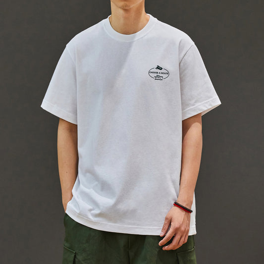 アウトドアイラスト シンプルTシャツ（2Colors）250609