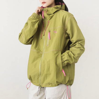 裾ドローコード フード付ウィンドブレーカー（2Colors）260064