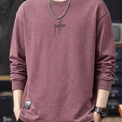 刺繍 裏起毛 長袖Tシャツ（3Colors）260867