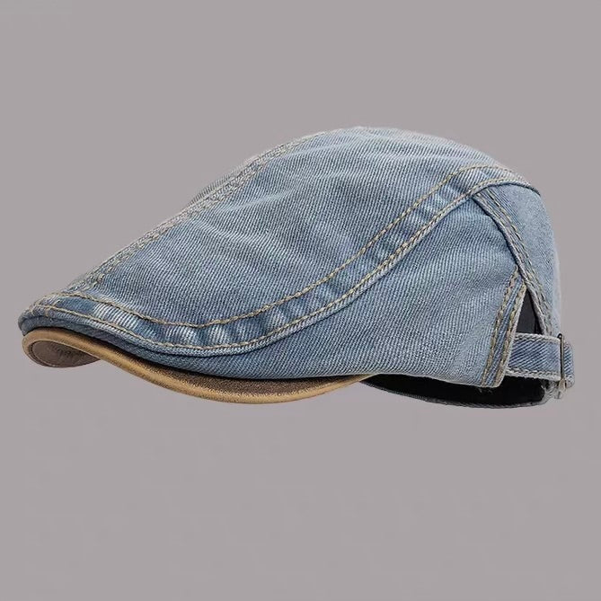 ウォッシュドデニム サイドベルト ハンチング（5Colors）260092