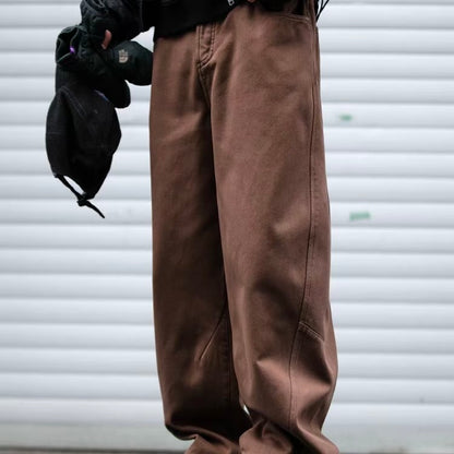 裏起毛 ワイドテーパード カジュアルパンツ（5Colors）260007