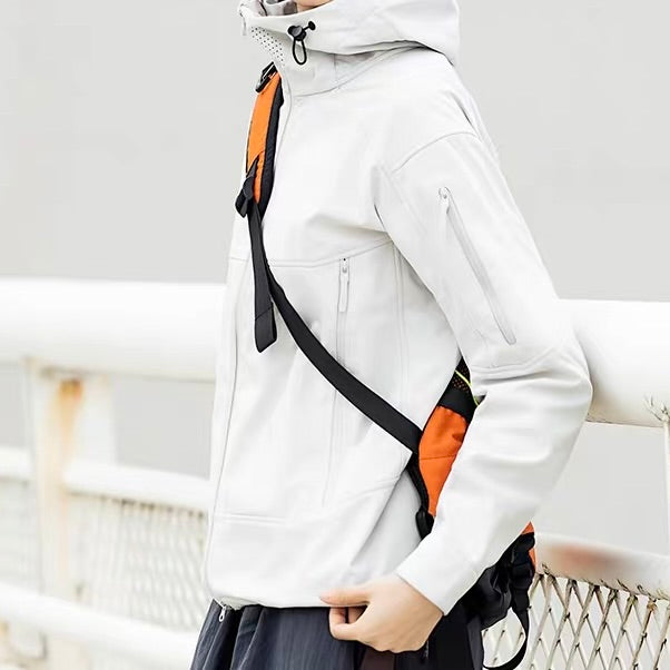 ハイネック フード付ライトジャケット（4Colors）260118