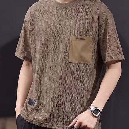 パッチポケット付 薄手 シンプルTシャツ（3Colors）260547