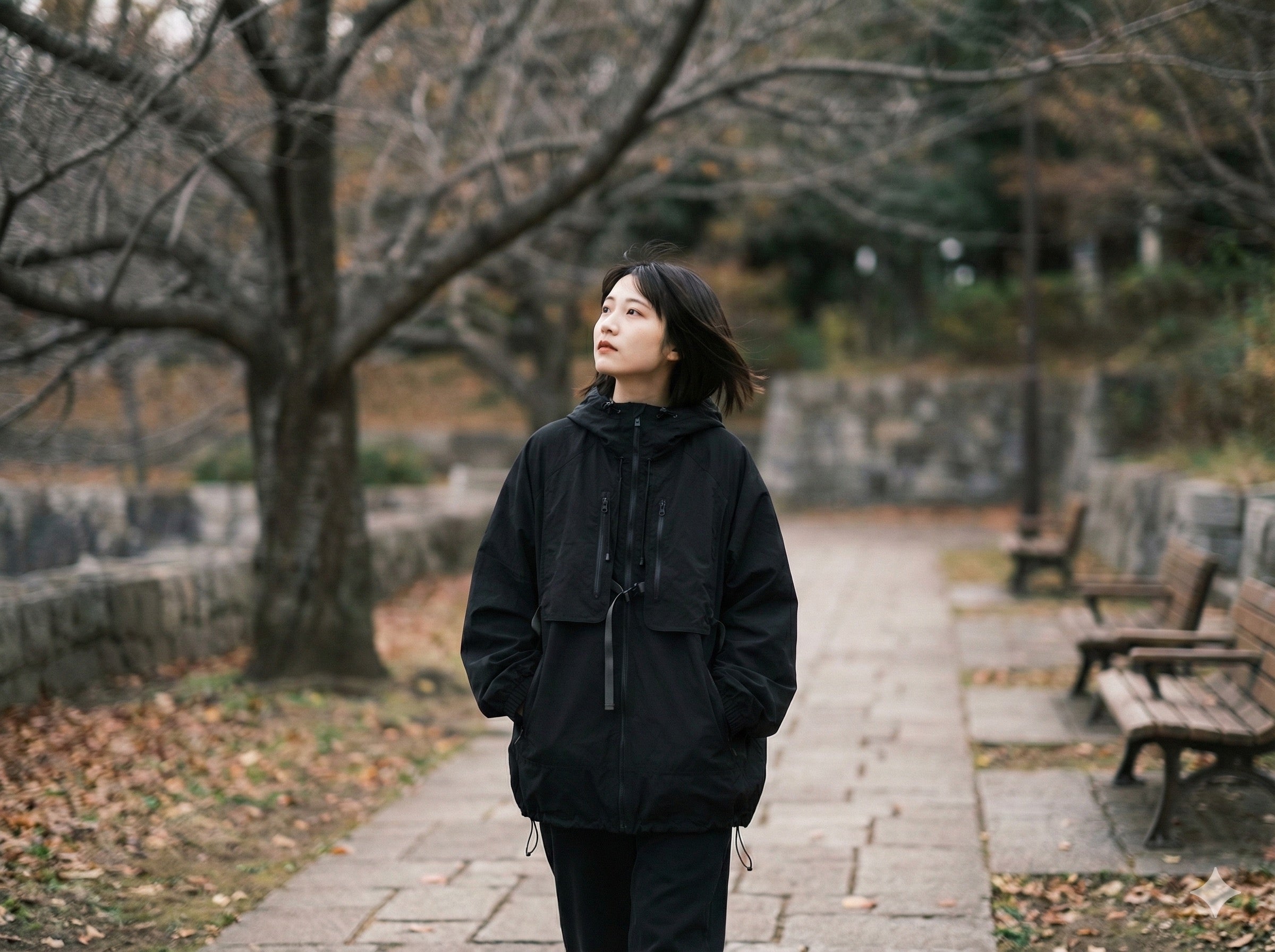 ジップアップ マルチポケット マウンテンジャケット（2Colors）- A130