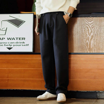 ワンタック ストレッチ ストレートパンツ（2Colors）250862