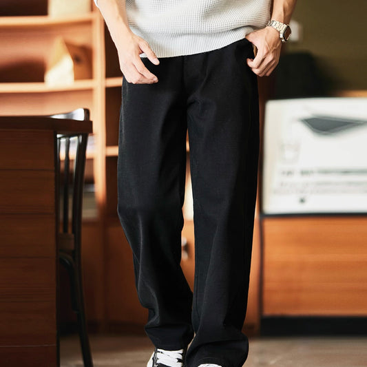 裏起毛 ストレート デニムパンツ（2Colors）250976