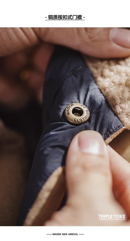 ボア襟 バイカラー ダウンジャケット（1Color）250949