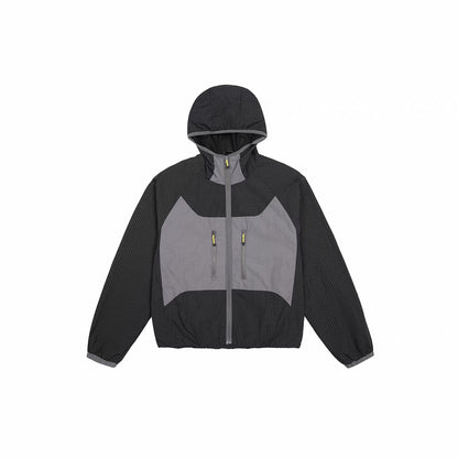 バイカラー メッシュ フード付ジャケット（4Colors）260678