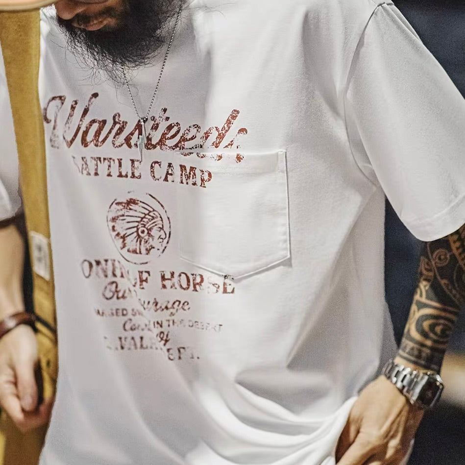 インディアンロゴ ダメージTシャツ（1Color）260349