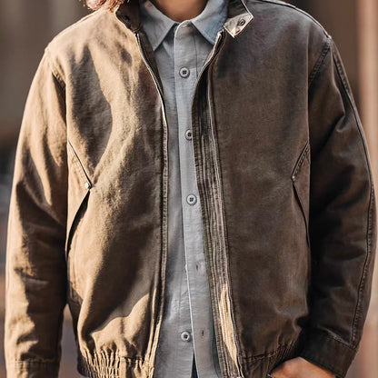 ハイウォッシュ スタンドカラー ジャケット（1Color）260105