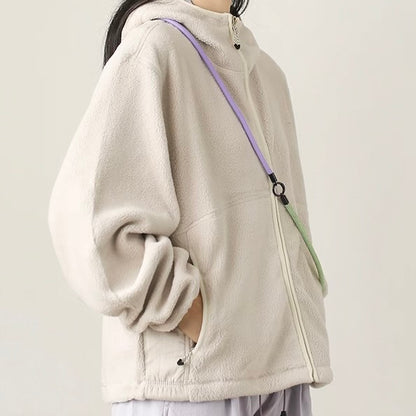 パッチポケット付 フリースフーディー（5Colors）250966