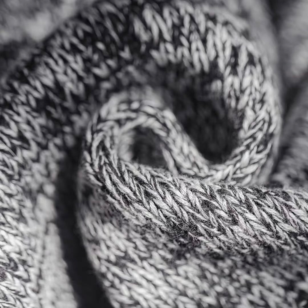 ショールカラー パッチワーク ニットプルオーバー（1Color）251080