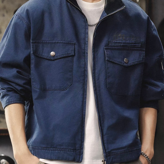 アメリカンレトロ スタンドカラー ショートジャケット（1Color）260082