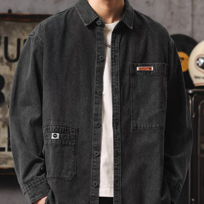 レトロ ウォッシュドデニムシャツ（3Colors）260069