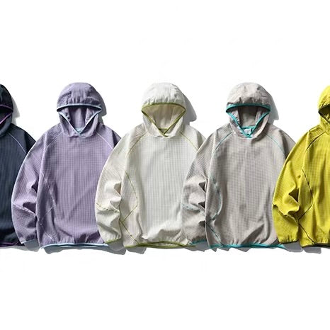 スポーツ ワッフル生地 フーディー（5Colors）260176