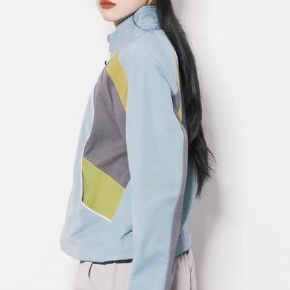 マルチカラー スタンドネック ライトジャケット（3Colors）260113
