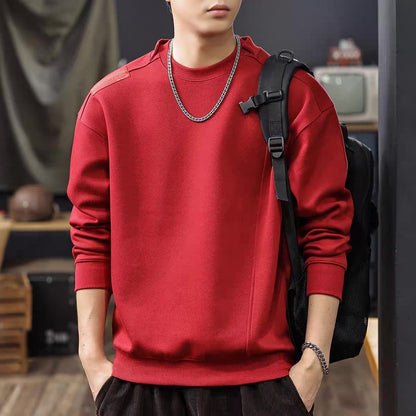 アシンメトリー デザイン スウェットプルオーバー（4Colors）250877