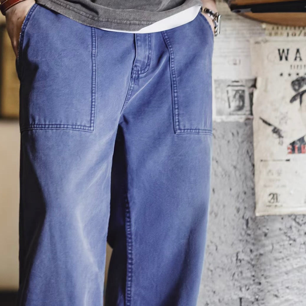 ダメージ ウォッシュドデニム ワークパンツ（1Color）260097